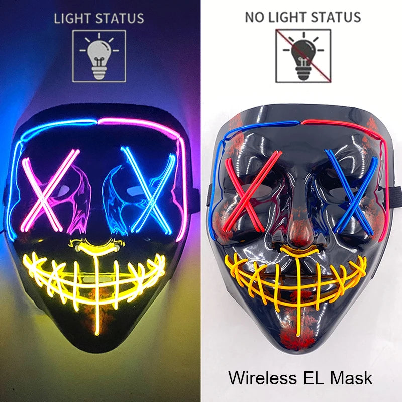 Masque Purge LED Néon Sans Fil