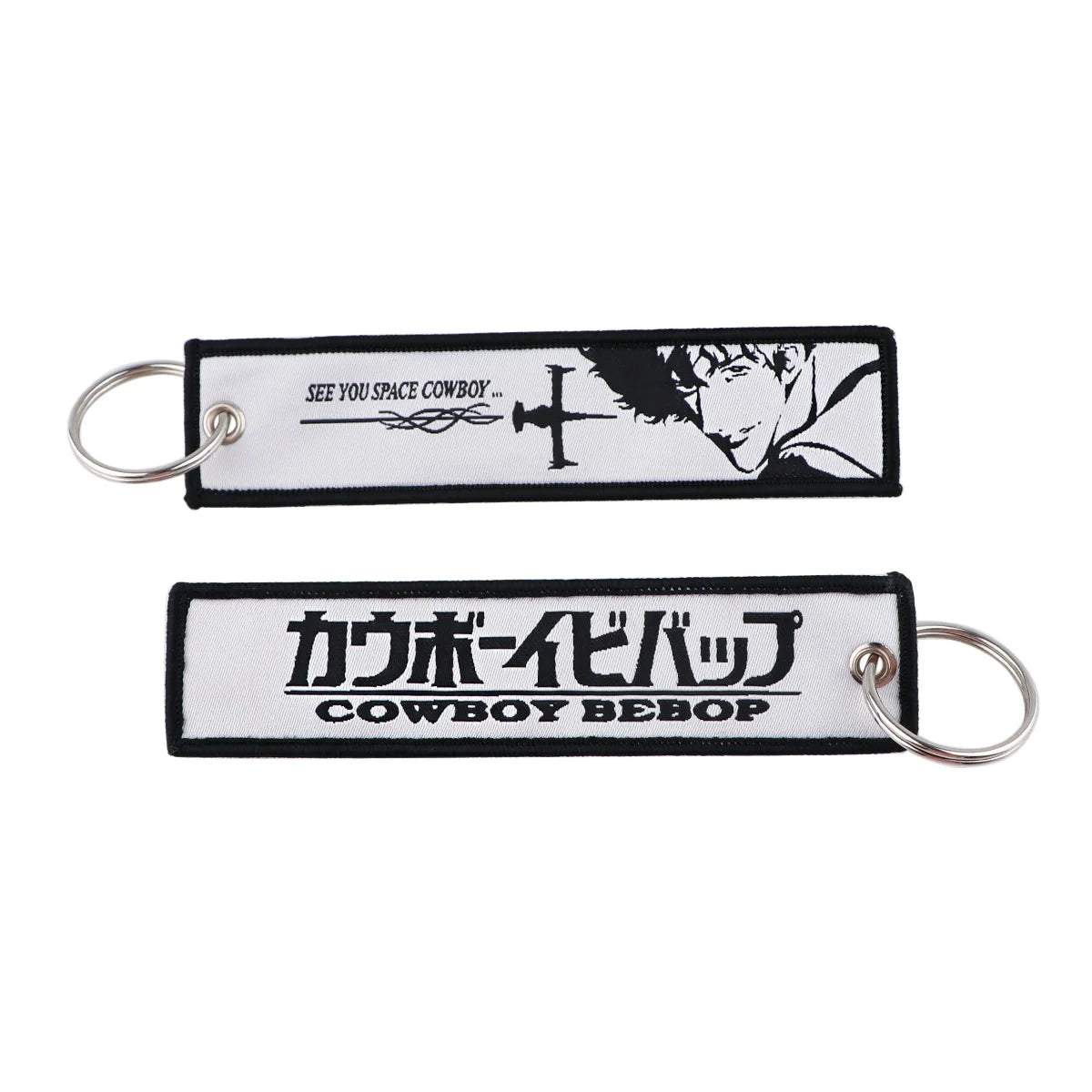 Porte-Clé Brodé Anime Moto