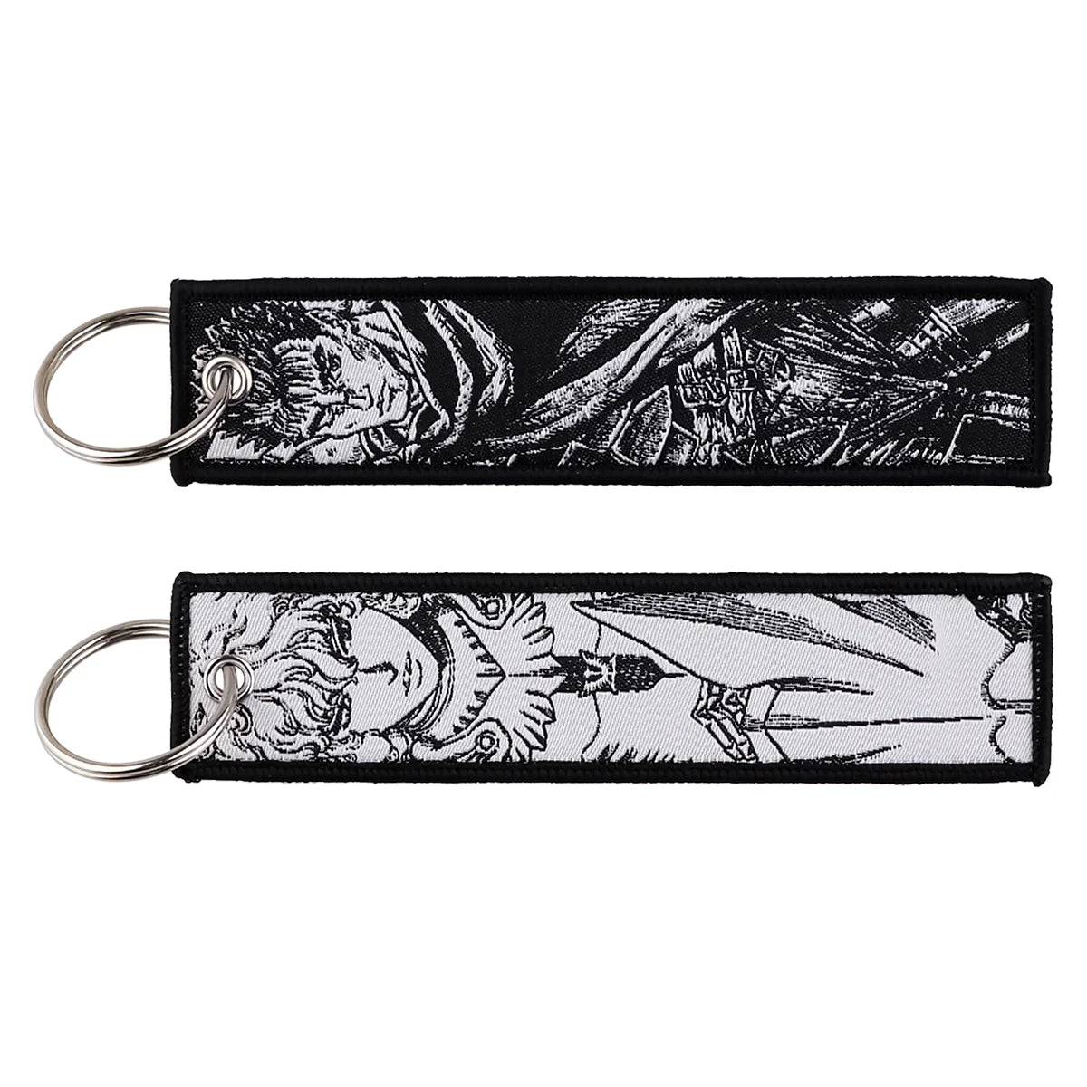Porte-Clé Brodé Anime Moto