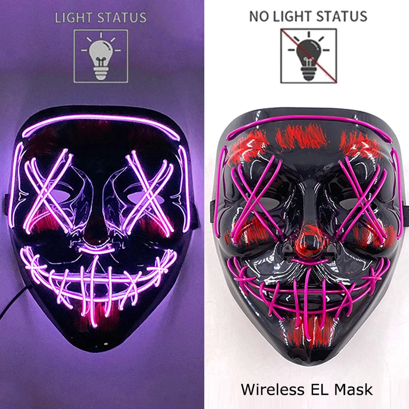 Masque Purge LED Néon Sans Fil