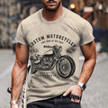 T-Shirt Rétro Moto Oversize Homme