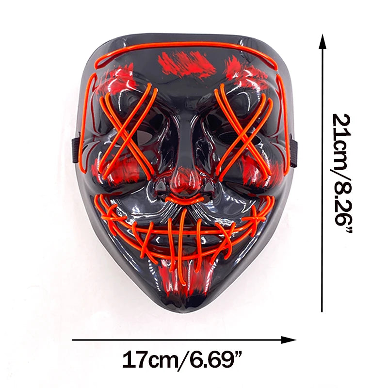 Masque Purge LED Néon Sans Fil