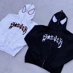 Hoodie Zippé Spider Femme Streetwear