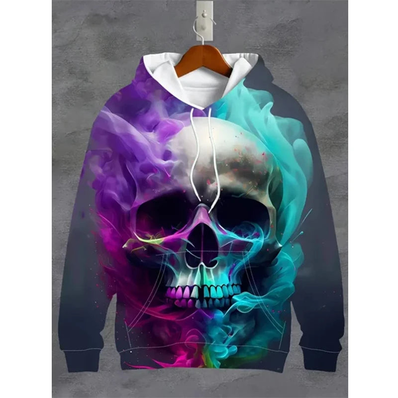 Sweat Vintage Skull 3D Oversize