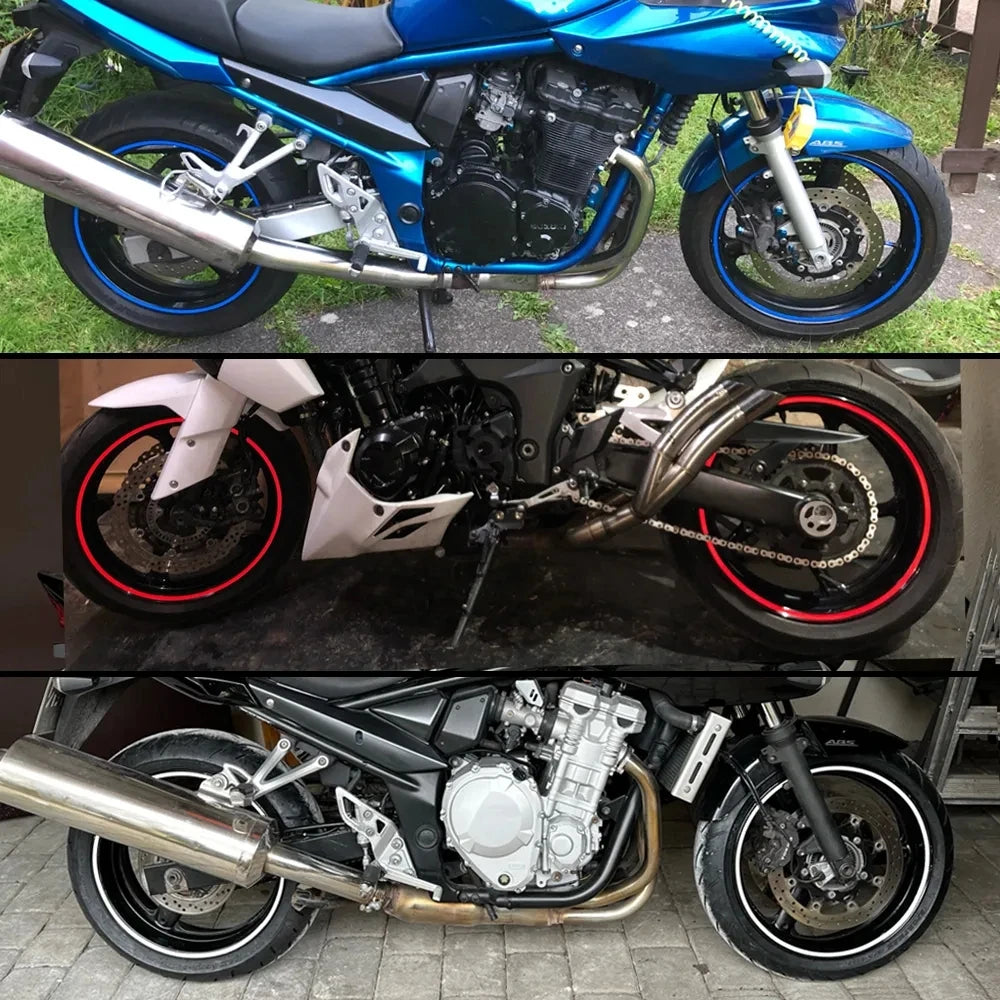 Stickers Réfléchissants Jantes Moto (16 pcs)