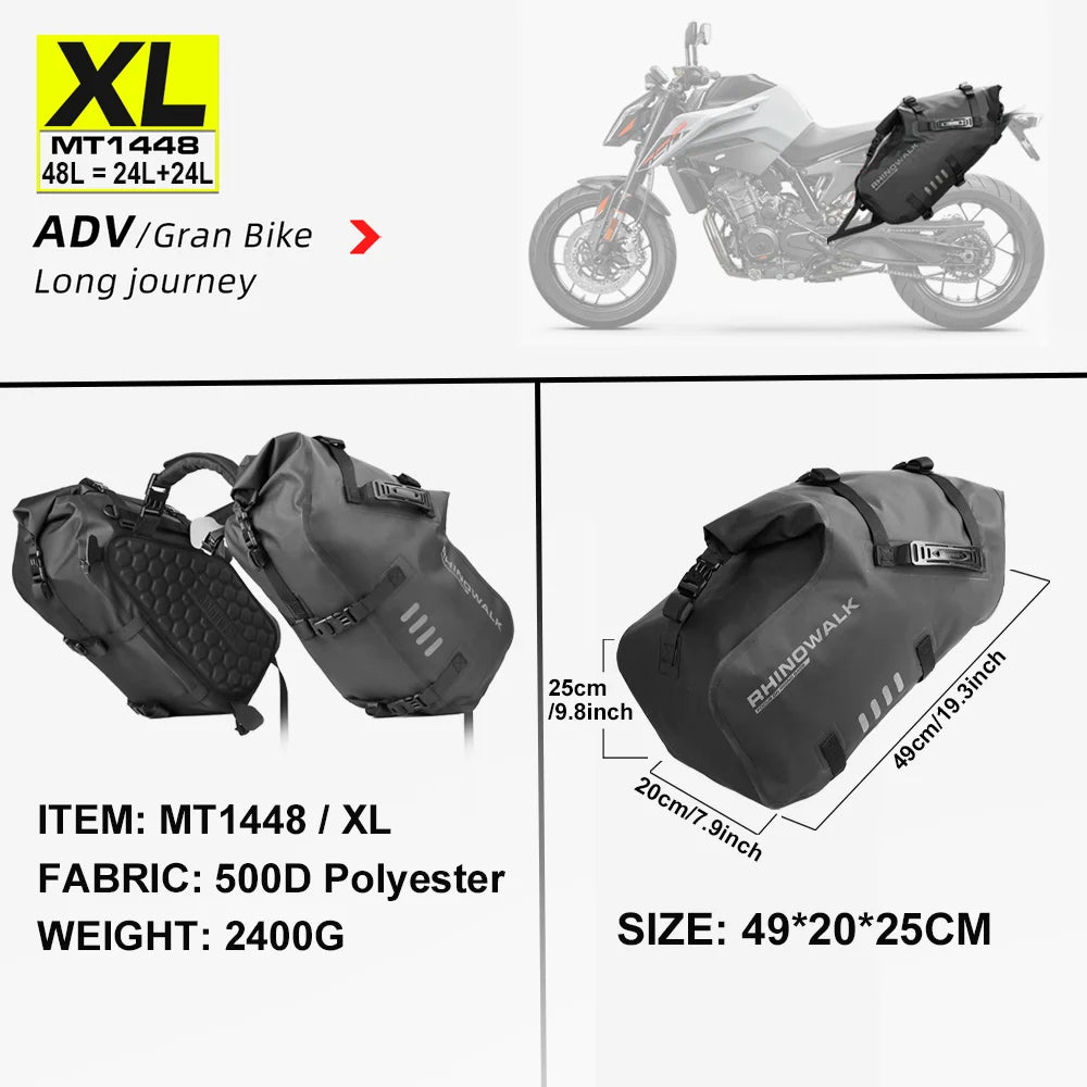Sacoche Latérale Moto Étanche