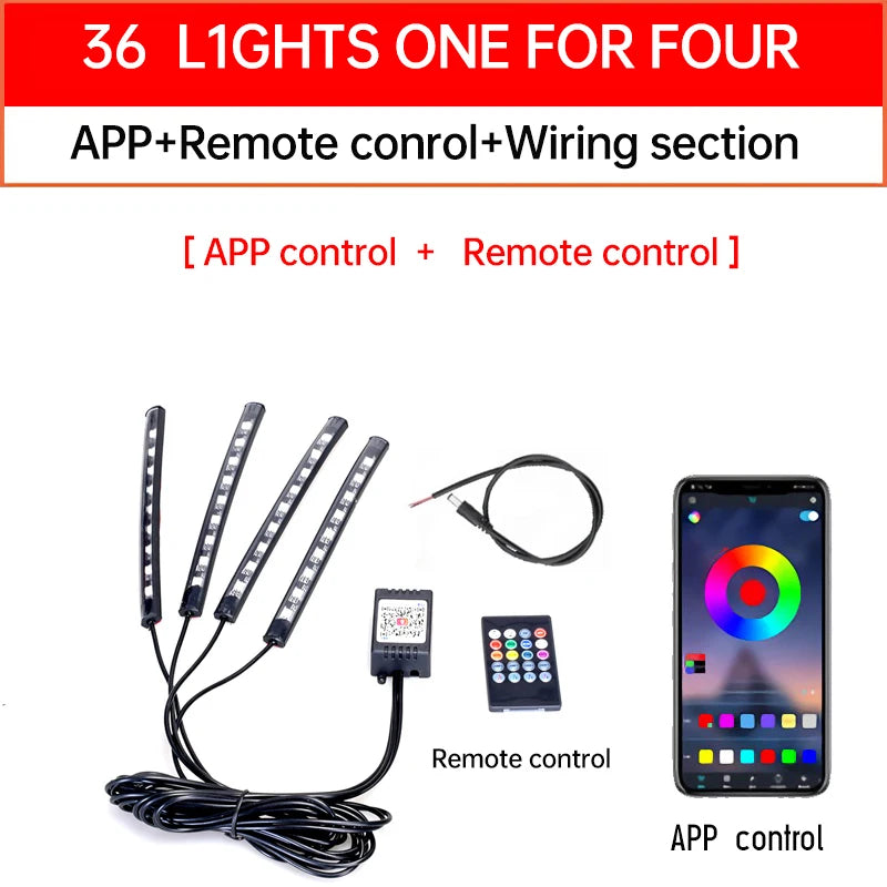 Bandeau LED RGB Moto Connecté