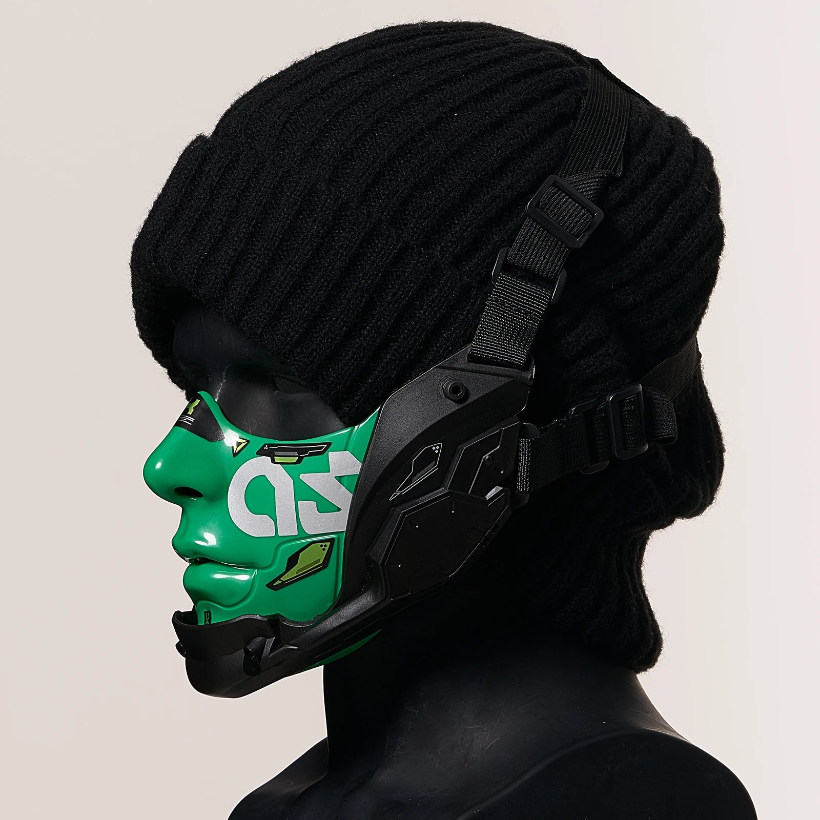 Masque Demi-Visage Mecha Cyberpunk