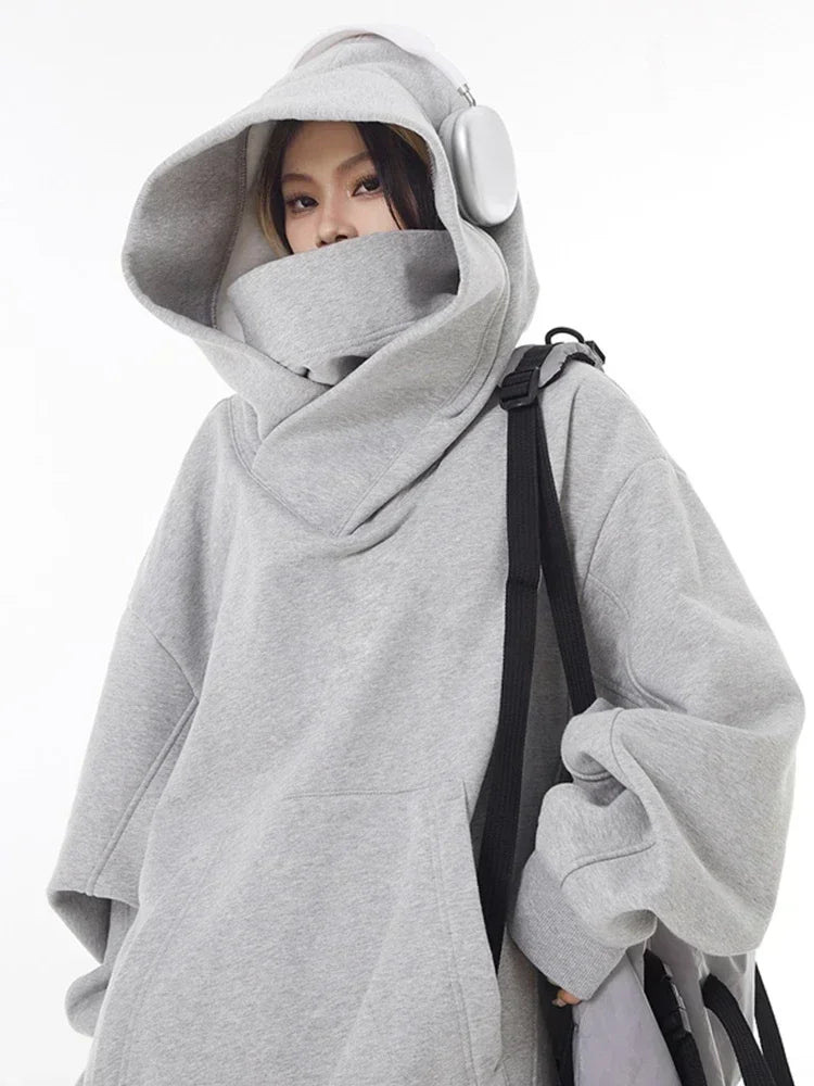 Hoodie Col Montant Ninja Oversize