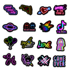 50 Stickers Néon Décoratifs — vue 4 — AZOTH