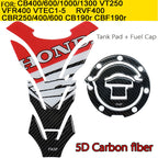 Sticker Carbone 5D Protection Moto — vue 3 — AZOTH