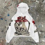 Hoodie Vintage Gothic Street Loose — AZOTH
