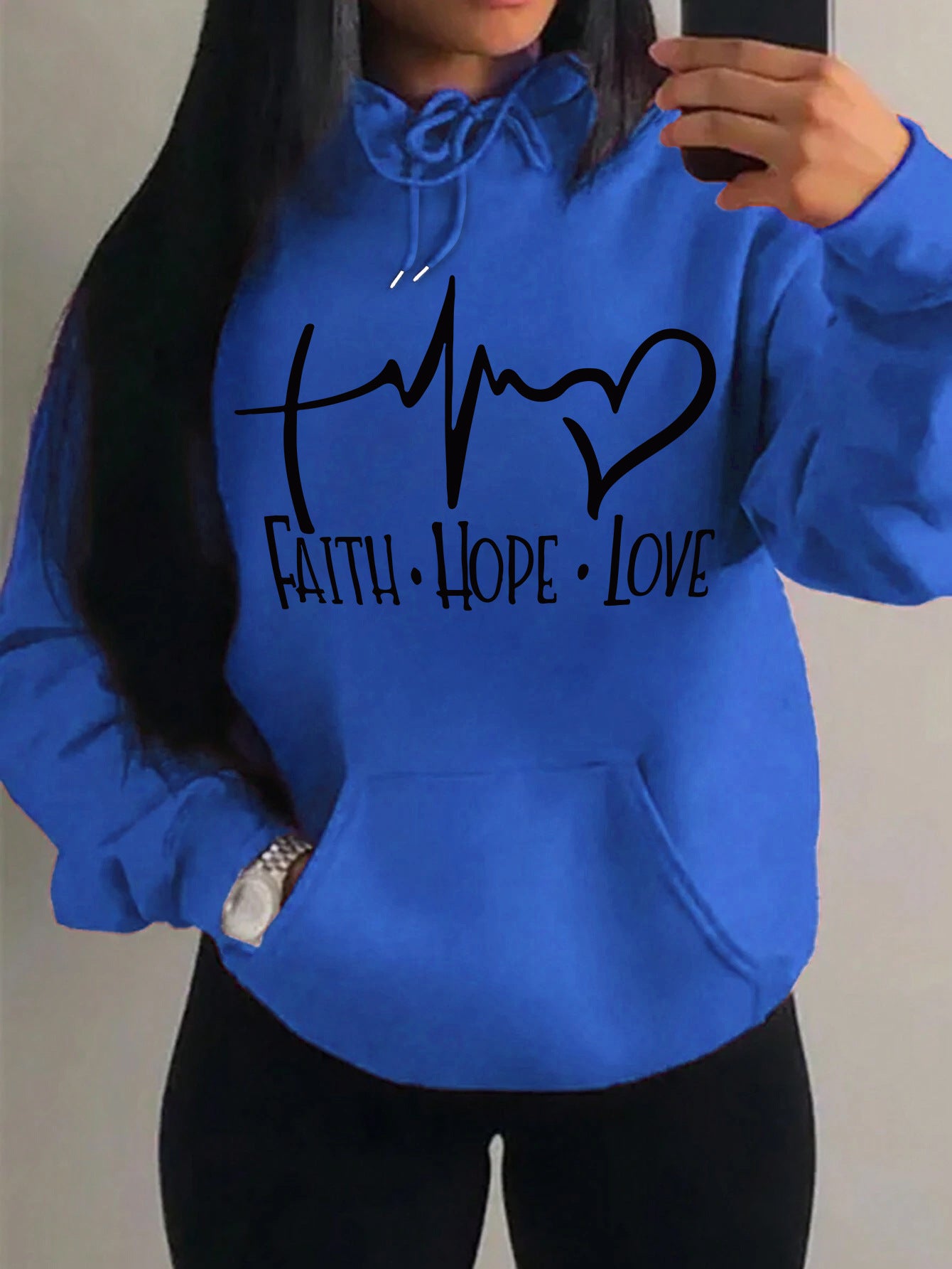 Hoodie Femme Message Inspirationnel — vue 15 — AZOTH