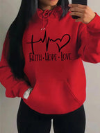 Hoodie Femme Message Inspirationnel — vue 2 — AZOTH