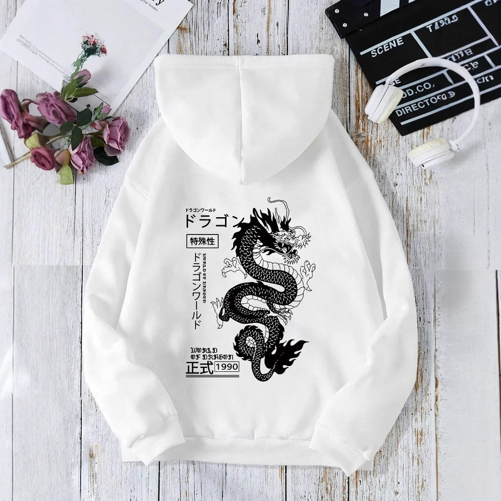 Hoodie Dark Style Imprimé Américain — vue 2 — AZOTH