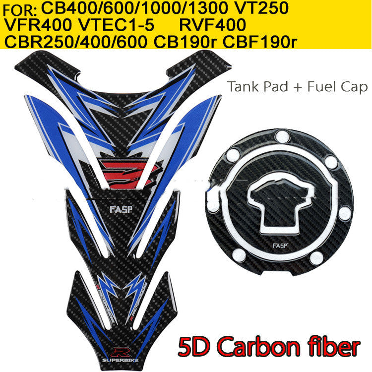 Sticker Carbone 5D Protection Moto — vue 5 — AZOTH